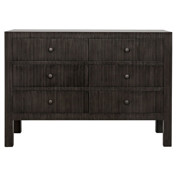 Noir Conrad 6 Drawer Dresser Wayfair